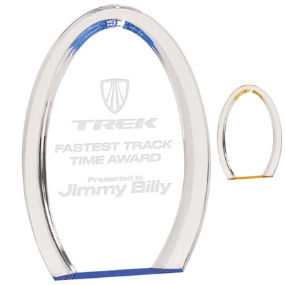 7" Radiant Halo Oval Acrylic Award