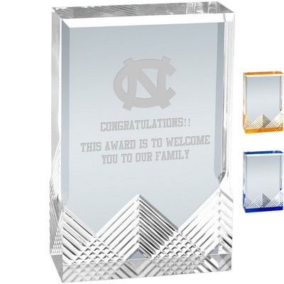 3.5" x 5" Gilded Apex Mirage Acrylic Award