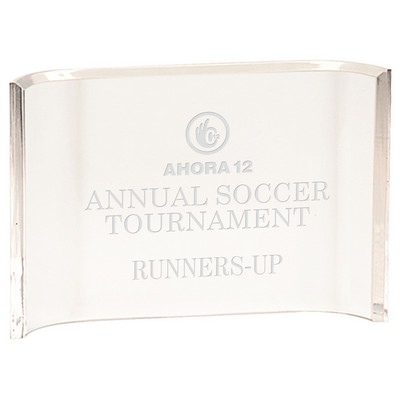 4" x 6" Celestial Acrylic Crescent Award